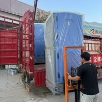 Toilettes portables pliables pour événements, toilettes portables avec lavabo pour fêtes, festivals, extérieur