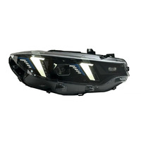 Feux avant LED bicolores SJC pour BMW F32 F36 M4 F82 M3 F80 2013-2019, style yeux de serpent, feux de jour jaunes/blancs, feux avant