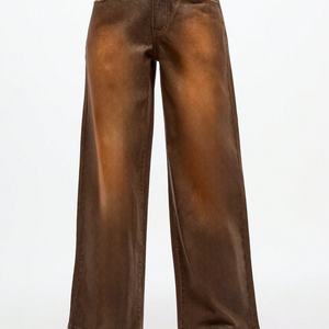 Pantalones Anchos de Mezclilla de Cintura Alta, Estilo Vintage, de Buena Calidad OEM, para Mujer, Moda Contemporánea - Product Image 2