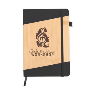 Libreta de Cuero Sintético con Aspecto de Bambú Ecológico, Grabado Láser con Logotipo Personalizado, con Cubierta de Poliuretano, con Regalo - Product Image 2