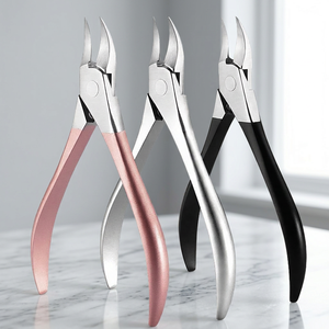 Coupe-cuticules personnalisés pour ongles incarnés - Acier inoxydable argent/noir/or rose - Product Image 2