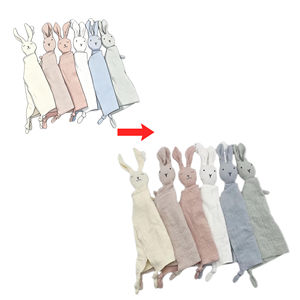 Couverture de sécurité en peluche personnalisée de style <span class=keywords><strong>kawaii</strong></span>, lapin en peluche, jouet en peluche avec coton PP, couverture pour nouveau-né et cadeaux d'<span class=keywords><strong>anniversaire</strong></span> - Product Image 1