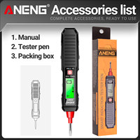 Testeur de tension intelligent portable ANENG VD807 avec capteur NCV à induction à fente, affichage numérique, matériau ABS, test AC 12-300V