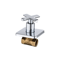 Robinet solaire mural dissimulé en laiton pour usage domestique moderne, accessoires de robinetterie pour cuisine, salle de bain, douche, vanne de contrôle de débit d'eau