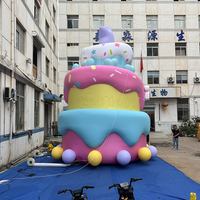 Décoration de gâteau d'anniversaire gonflable personnalisée, modèle gonflable imperméable pour défilés de festivals et événements promotionnels de vacances