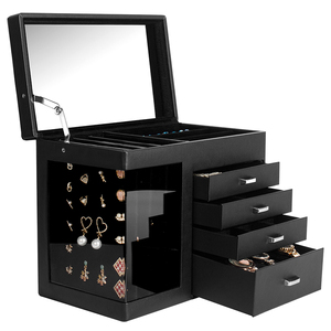 2023 New design luxury acrylic large capacity jewelry box organizer multi-drawers jewelry storage box
