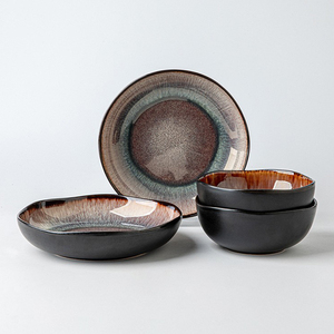 Assiettes et bols en céramique de porcelaine de vente chaude bol à salade de fruits four mariage <span class=keywords><strong>Restaurant</strong></span> assiette et plat <span class=keywords><strong>vaisselle</strong></span> <span class=keywords><strong>vaisselle</strong></span> <span class=keywords><strong>vaisselle</strong></span> - Product Image 6