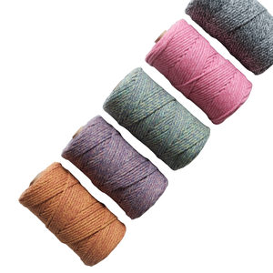 Ropemate Corde tressée colorée de 3,5 mm, 10 couleurs, bicolore, corde de macramé faite à la main, rouleau de 100 m - Product Image 3