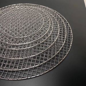 Bán buôn tròn thép không gỉ Vòng <span class=keywords><strong>BBQ</strong></span> nướng thịt nướng grates dây lưới với chân - Product Image 3