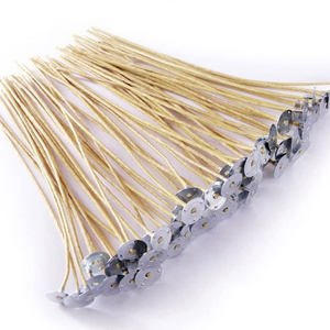 Organische 100 Stück 8 Zoll Kerzendochte mit Geringer Rauchentwicklung, Hanf-Bienenwachs-Kerzendochte, Vorgewachst mit Metalllaschen für die Kerzenherstellung - Product Image 4