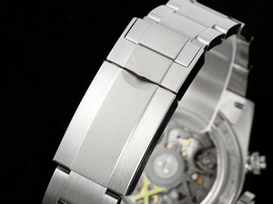 Reloj Mecánico de Lujo de Súper Calidad, 38 mm, Fábrica ADG, Acero 904, Movimiento ETA 4130, Zafiro Luminoso, Cronógrafo Esqueleto - Product Image 6