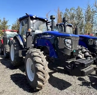Tracteur Lovol 4WD 80HP avec système hydraulique pour les travaux d'irrigation de préparation des terres