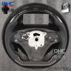 Volante LED para <span class=keywords><strong>Bmw</strong></span> E90 E92 E91 E93 M3 3 Series 2011 335i <span class=keywords><strong>320i</strong></span> Volante de fibra de carbono Motores Ohc - Product Image 6