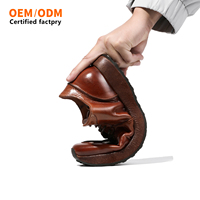 Fabricant de chaussures en cuir OEM/ODM – Vente en gros de chaussures décontractées et sportives pour hommes, en cuir de cheval, à semelle épaisse, respirantes, à lacets, style rétro, collection printemps
