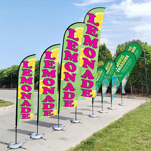 Banderas de Playa Voladoras Personalizadas de Alta Calidad con Bases Resistentes para Publicidad Exterior - Product Image 2