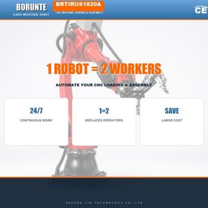 Bras robotisé Borunte BRTIRUS1820A à 6 axes, portée de 1850 mm, charge utile de 20 kg, insertion de tubes en acier CNC, précision de 0,05 mm, 380 V triphasé, CE IP54 - Product Image 5