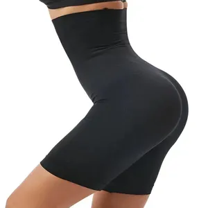 Culotte shorty sans couture pour contrôle du ventre Releveur de fesses Vêtements de compression Shapewear Taille haute Shaper Shorts pour femmes