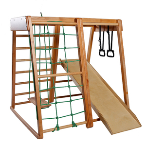Çocuklar İç Mekan Sporları Fiziksel Gelişim Eğitimi Tırmanma Kaydırak İp Keşfi Ahşap Naylon Tırmanıcı Eğlence Ekipmanları Bahçe - Product Image 3