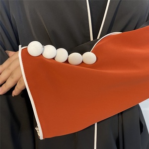 1892# Fashion Dubai Abaya Turkey Dress <b>Kaftan</b> Caftan Islam Clothing Maxi Dress With Button Muslim Abaya Women - Product Image 5