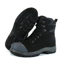 Chaussures de sécurité robustes anti-choc, anti-perforation, antistatiques, antidérapantes, anti-huile, avec embout en acier, pour le travail et l'exploitation minière