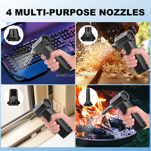 Jarvis 자동차 진공 청소기 전기 공기 살포기 송풍기 공압 공구 용 이동식 배터리가있는 DIY 미니 터보 송풍기 - Product Image 2