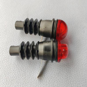 Luz Led roja para manillar de bicicleta, resistente al agua, alimentada por batería de plástico, accesorio de iluminación para equipos de ciclismo y bicicleta de carretera - Product Image 2