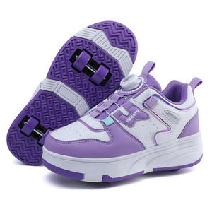 Patines de ruedas ajustables de cuatro ruedas, ideales para hombres y mujeres, que brindan una experiencia de patinaje cómoda y casual. - Product Image 3