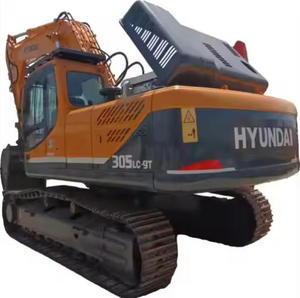 Corea Original 30ton Maquinaria de construcción Hyundai 305 Excavadora sobre orugas Componentes de núcleo-Motor PLC Excavadoras usadas para la venta - Product Image 1