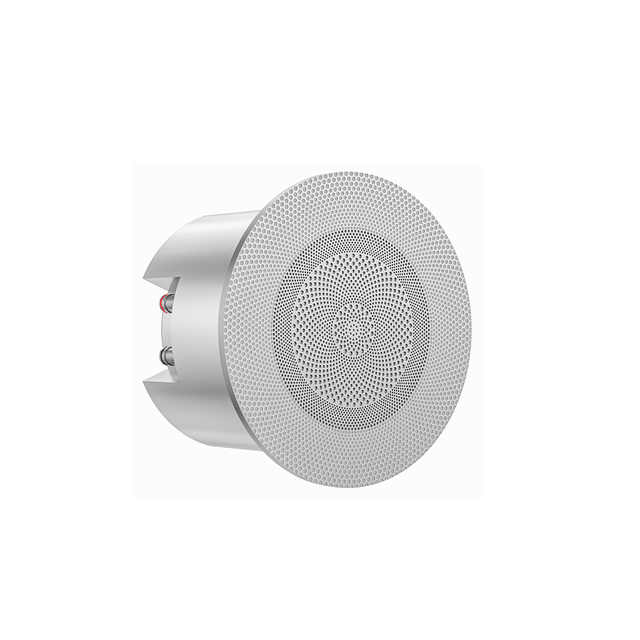 -Y2 10-40W Full Aluminum Wired Ceiling Speaker with Passive Radiator Full-Range Flush Mount for Hotel Villa Cafe Office BGM