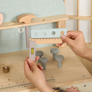 Nouveauté 2026 : Table d'atelier en bois pour bébé, jeu de réparation éducatif avec vis et écrous, jouets d'apprentissage pour garçons et filles - Product Image 4