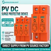 Parafoudre DC 2P 3P 500V 600V 1000V pour systèmes photovoltaïques – Protection haute tension contre la foudre pour panneaux solaires