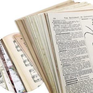 Papel de álbum de recortes hecho a mano Vintage, hoja de periódico de revista de matemáticas, papel Kraft para fondo de decoupage de álbum de recortes - Product Image 4