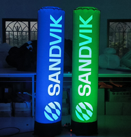 Colonne gonflable électrique personnalisée avec design de marque pour événements sportifs en plein air, pilier tubulaire gonflable étanche