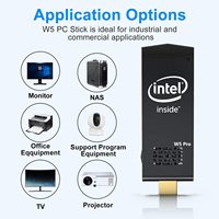 Mini PC Stick Cheersfly W5 Pro de Cuatro Núcleos Sin Ventilador, 2GB/4GB DDR3, 32GB/64GB SSD+HDD, Portátil para Negocios y Hogar, WiFi, Multirregión, Nuevo