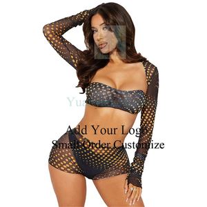 Wholesale <strong>See</strong>-Through Mesh Underwear Set Sexy Breathable <strong>Thin</strong> Lingerie - Product Image 1