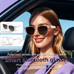 Clásicos anti luz azul gafas de sol inteligentes auricular GS03 TR90 Marco de anteojos asistente de voz control Cámara lunettes de Soleil - Product Image 3