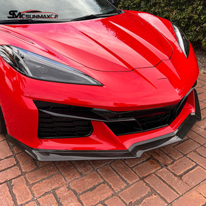 Sunmax Auto Parts Real Carbon Fiber Front Bumper Lip Splitter Car <strong>Bodykit</strong> for Chevrolet Corvette <strong>C8</strong> Z06 2020-2023 - Product Image 4