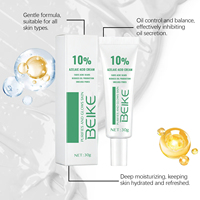 Crème hydratante anti-acné pour le visage BEIKE à 10 % d'acide azélaïque, crème éclaircissante avec niacinamide, centella, arbutine, huile