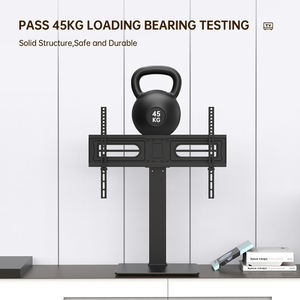 Soporte <span class=keywords><strong>de</strong></span> TV <span class=keywords><strong>de</strong></span> Escritorio Ajustable en Altura <span class=keywords><strong>de</strong></span> Nuevo Estilo, Vidrio Templado y Acero, Inclinación <span class=keywords><strong>de</strong></span> <span class=keywords><strong>25</strong></span>°, Compatible con Pantallas <span class=keywords><strong>de</strong></span> 32 a 65 <span class=keywords><strong>Pulgadas</strong></span>, VESA Máximo 600x400, Certificado CE - Product Image 2