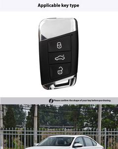 Couverture de <span class=keywords><strong>clé</strong></span> de voiture à 3 boutons de conception sportive de luxe ABS pour Passat Magotan B8 Weiran <span class=keywords><strong>Volkswagen</strong></span> CC <span class=keywords><strong>Protection</strong></span> de boîtier de <span class=keywords><strong>clé</strong></span> en plastique de silicone - Product Image 6