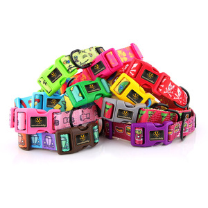 Großhandel Fabrik verstellbare Nylon Hunde halsband Thermische <span class=keywords><strong>Sublimation</strong></span> Polyester Material Bedrucktes Hunde halsband - Product Image 5