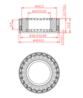 Moteur sans cadre à entraînement direct cc sans balais de haute qualité Steadywin 3510 Rotor externe servomoteur d'actionneur de Joint de Robot à couple élevé