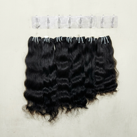 Rambut Remy 100% Virgin Cuticle Aligned India Tamil Nadu, Rambut Manusia, Jahitan Mesin Double Weft, Gelombang Longgar, Bundel Ekstensi Mentah, Dapat Di-Perm