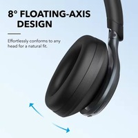 Casque à réduction de bruit active Soundcore by Anker Space One, réduction de bruit 2 fois plus puissante, 40H d'autonomie ANC, contrôle par application
