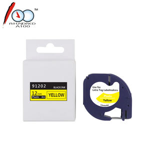 Compatible <span class=keywords><strong>Dymo</strong></span> <span class=keywords><strong>Letra</strong></span> etiqueta cinta de plástico 12267, 91201, 91202, 91203, 91204, 91205, 12mm * 4m - Product Image 2