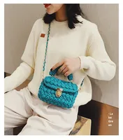 Kit de Material PU para Hacer Bolsos Cruzados de Moda Hechos a Mano, Cierre Abierto, Forro de Poliéster, Correa de Cadena, Otoño, Alta Calidad, Hyuna's