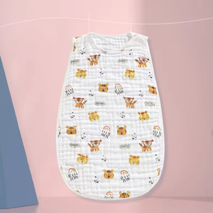 Sac de couchage pour enfants anti-coup de pied à motif de dessin animé avec <span class=keywords><strong>double</strong></span> couche de <span class=keywords><strong>gaze</strong></span> <span class=keywords><strong>en</strong></span> coton - Product Image 3