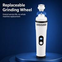 Lime à ongles électrique ergonomique pour animaux de compagnie, à tenir d'une seule main, pour chiens et chats, soin des ongles sans désordre, kit de soin des ongles