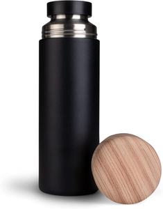 กระติกน้ำเก็บความเย็นสุญญากาศผนังสองชั้นทำจากสเตนเลสสตีลมีฝาปิดสีลายไม้ขนาด500มล. ขวดน้ำที่กรองชา - Product Image 5