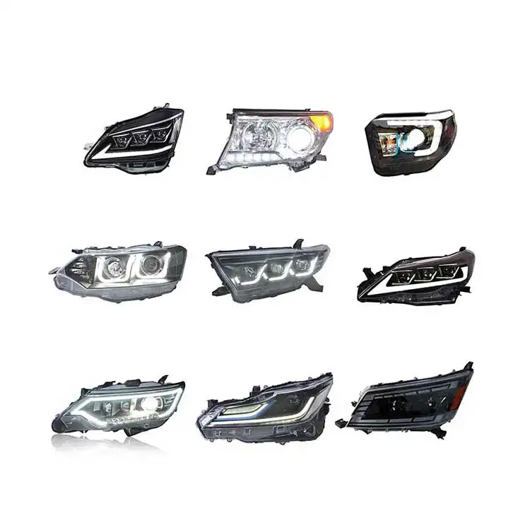 Headlights For 2017 2018 2019 Toyota Corolla L Le Le Eco Head lamps Left Right Car Headlight Projector